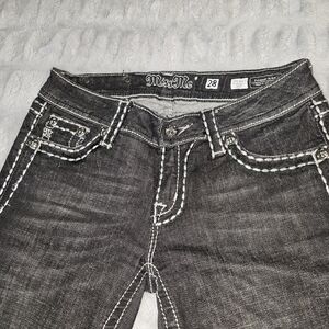 Miss Me Women's Charcoal Boot Cut Jeans